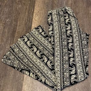 About a Girl Elephant Print Pants